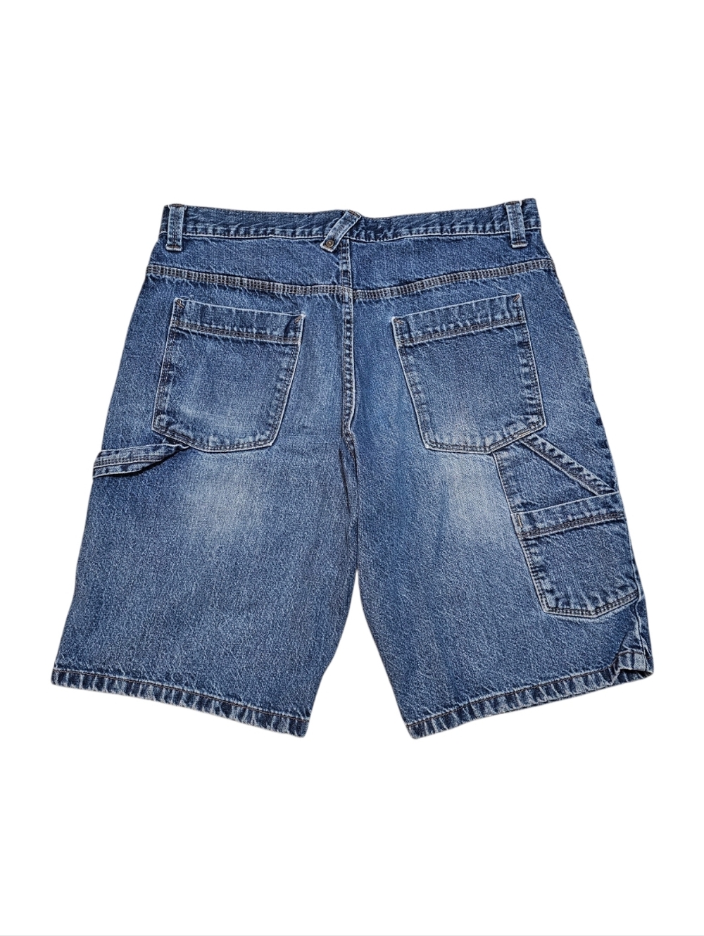 Y2k Old Navy Men's Denim Carpenter Jorts - Medium Blue